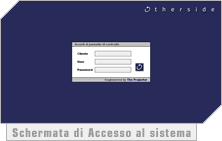 Schermata di Accesso al sistema